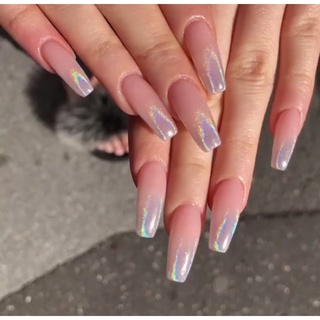 Nail box móng úp thiết kế ombre tráng gương