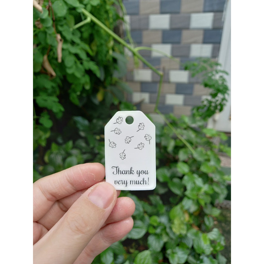 100 cái - Tag giấy dùng kèm vào hộp quà tặng,hộp bánh trung thu handmade mùa lễ tết