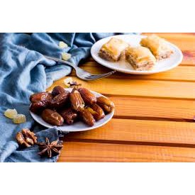 Hàng Air Cao Cấp - Chà Là Nguyên Cành Sấy Dẻo Dates Sanwan Tunisia 500gr Giảm Căng Thẳng, Đẹp Da