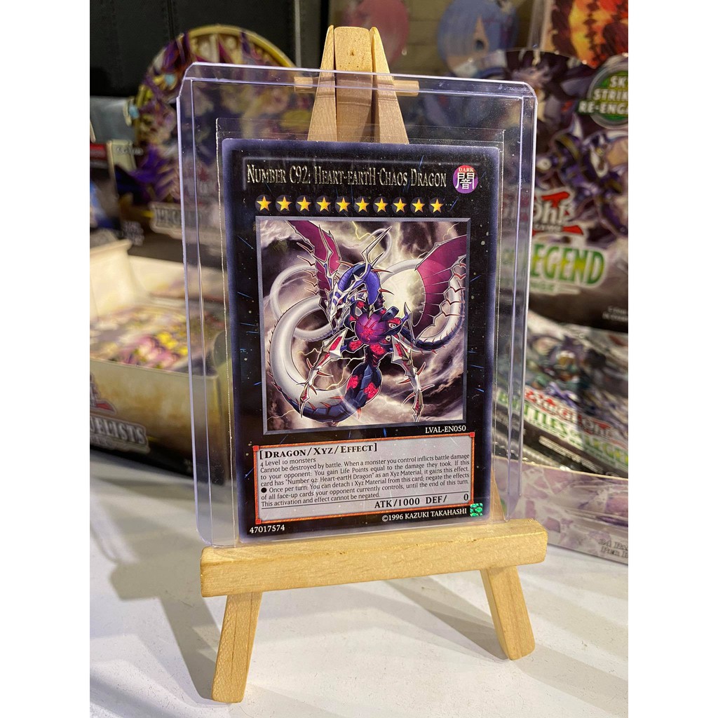 [ Dưa Hấu Yugioh ] Lá bài thẻ bài Number C92 Heart eartH Chaos Dragon - Rare - Tặng bọc bài nhựa bảo quản