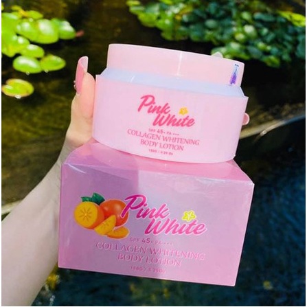 Kem Trắng Da Body Pink White Collagen 150g Cung Cấp Collagen Giúp Tái Tạo Da Trắng Mịn, Sáng Hồng