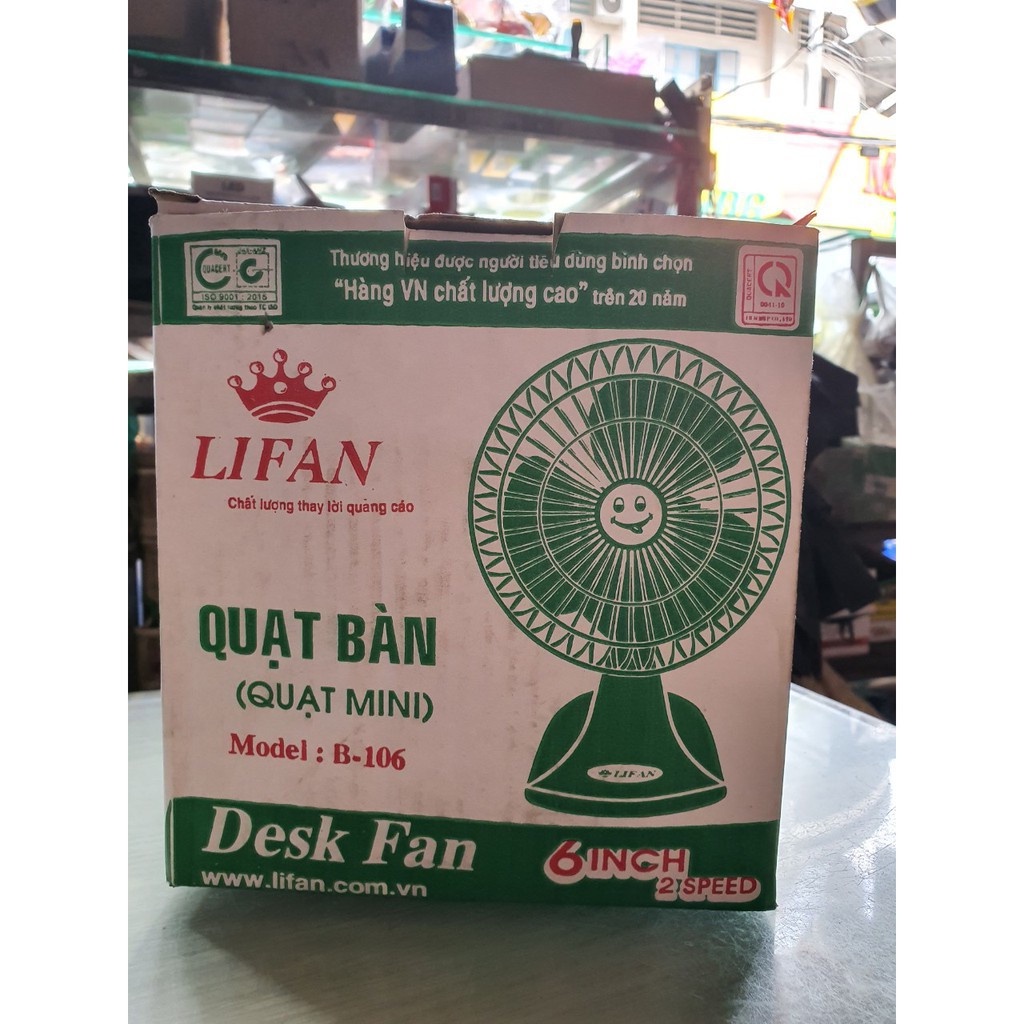 ⚡Giao Hỏa Tốc⚡Quạt bàn Lifan B106  Thích Hợp Văn Phòng Siêu Cute