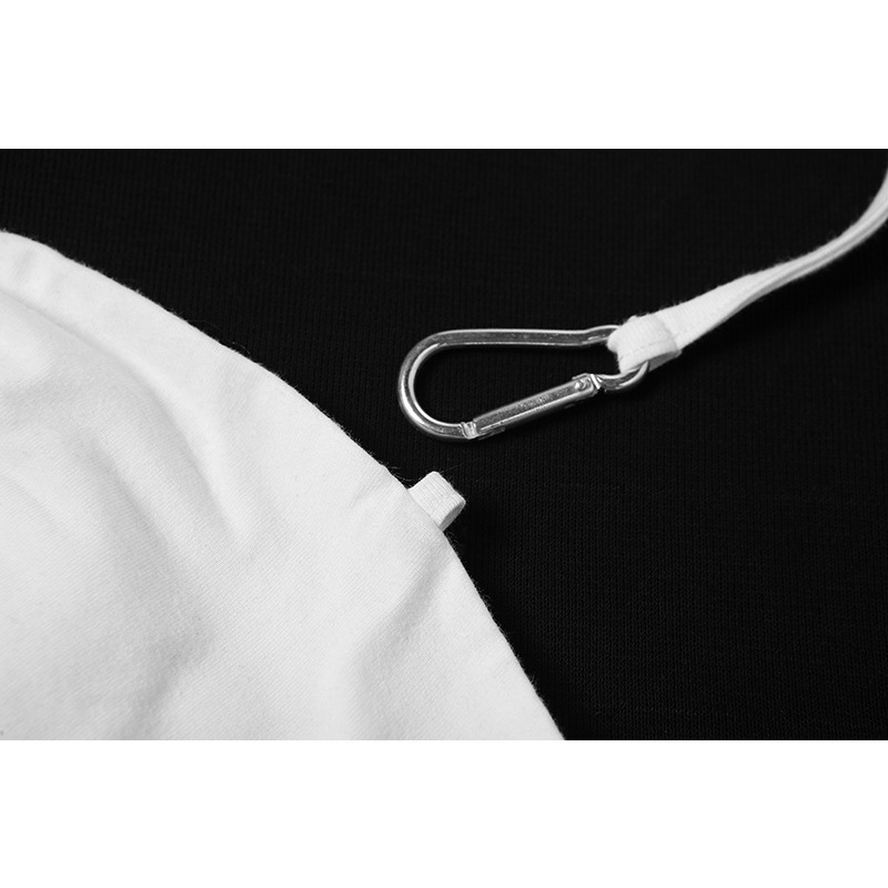 DUNEA Áo Tank Top Hở Lưng Xếp Ly Cài Khóa Trẻ Trung Quyến Rũ Cho Nữ