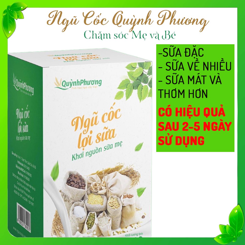 (Chính hãng)Ngũ cốc Quỳnh Phương-Ngũ cốc bà bầu, Lợi sữa sau sinh, giảm cân an toàn, hộp 500g, cốm lợi sữa viện phụ sản