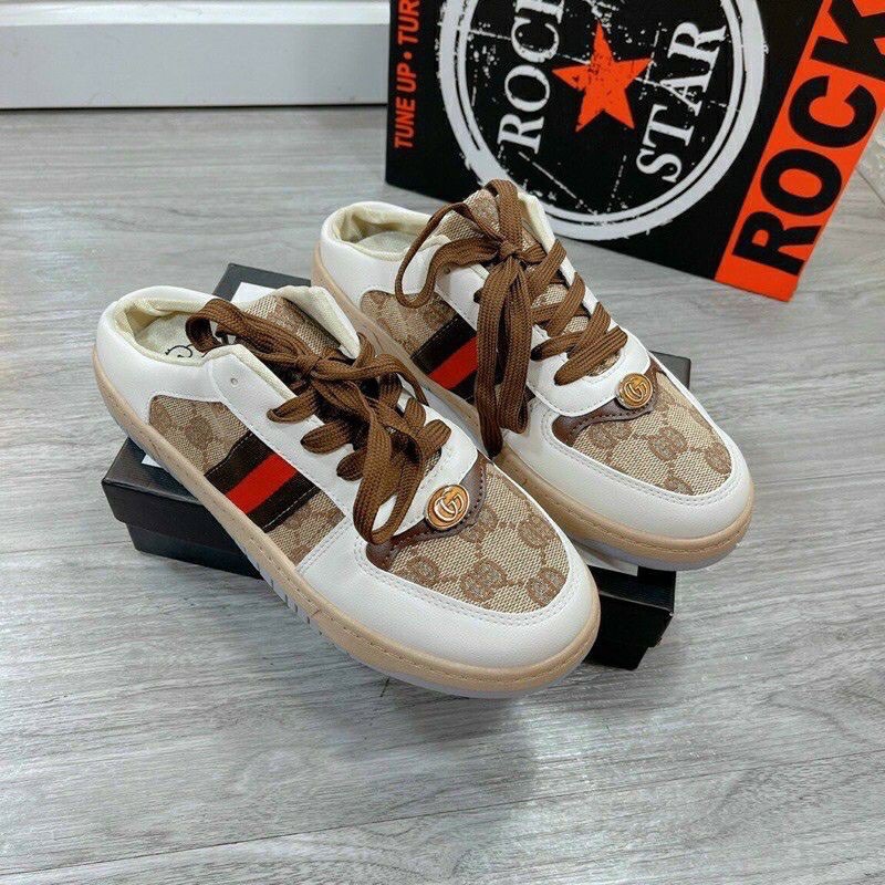 Giày Sục GG Nâu | BigBuy360 - bigbuy360.vn