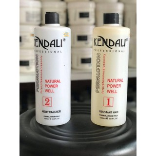 Cặp thuốc uốn lạnh Kendali dạng nước mùi nhẹ nhàng 1000ml x2