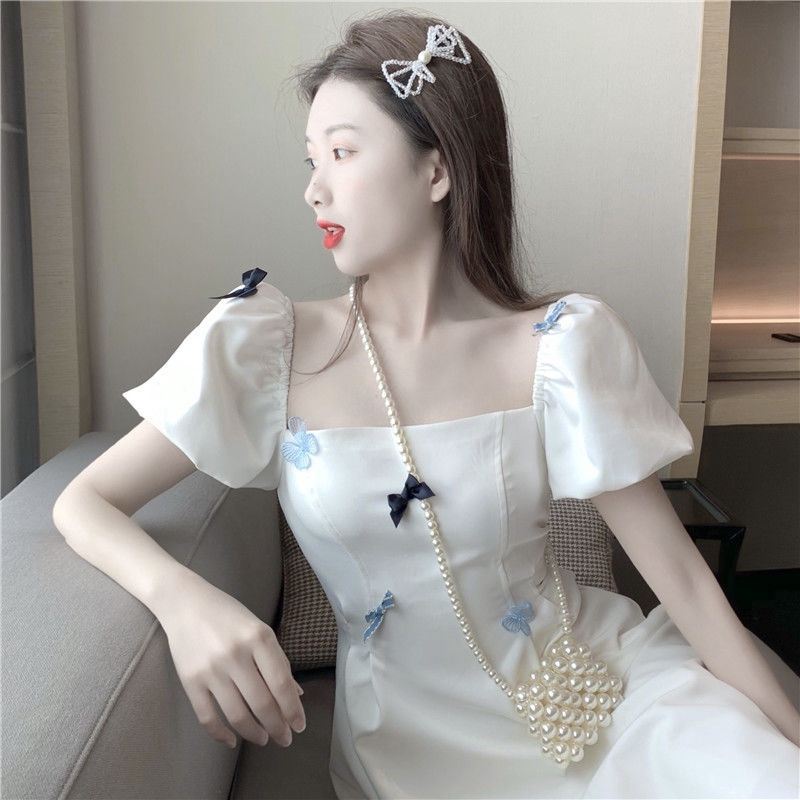 Đầm Chữ A Cổ Vuông Tay Phồng Thời Trang Nữ Tính | BigBuy360 - bigbuy360.vn