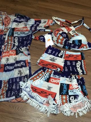 Set Bikini đi biển 4 món