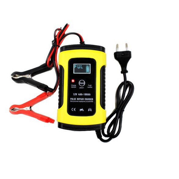 Máy sạc bình ắc quy 12V 100Ah dòng sạc 5A có chức năng khử sunfat thông minh tự ngắt khi đầy