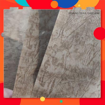 Giấy sần da gấu màu vintage, giấy màu trang trí, origami