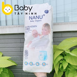 Bỉm quần nanu size m, l, xl, 2xl, 3xl gói 50 miếng