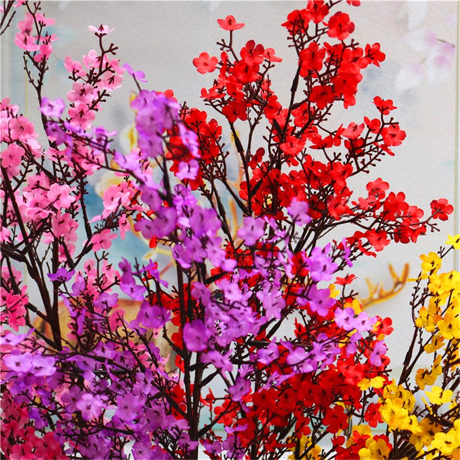 1 Bunch Artificial Gypsophila DIY Simulation Fake Flowers Holding Bouquet Decor For Wedding Christmas Festival