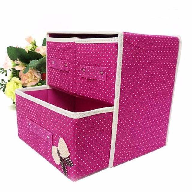 Hộp đựng đồ lót 3 ngăn(giao màu ngẫu nhiên)