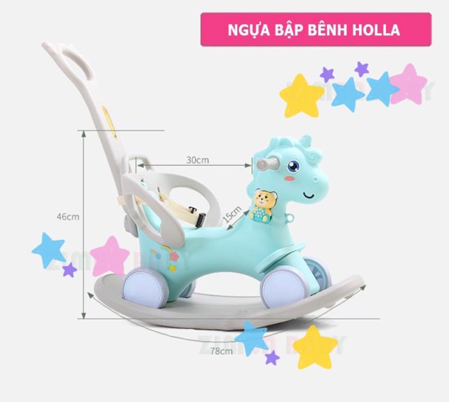 Ngựa bập bênh Holla/Honper 3in1 HCM