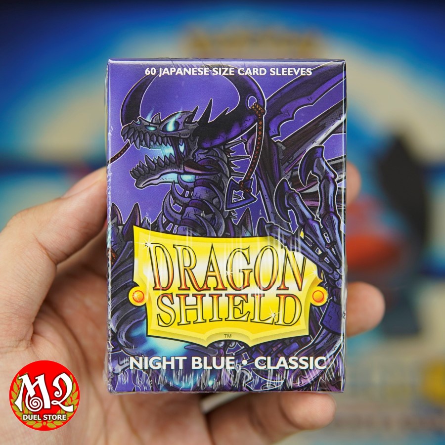Bọc bài Yugioh Dragon Shield - Japanese size - Night Blue Classic - Màu xanh màn đêm - 60 cái - Nhập khẩu từ Mỹ