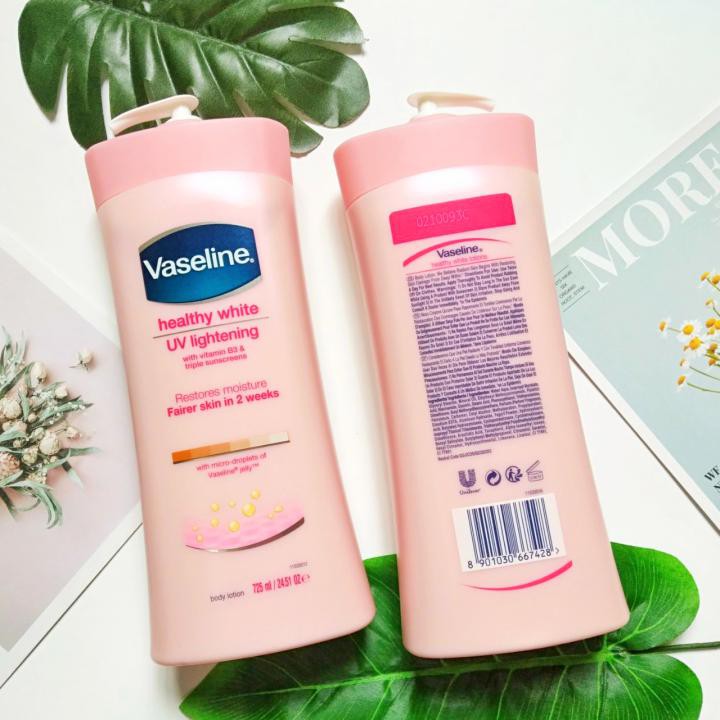Sữa dưỡng thể trắng da Vaseline Healthy White UV Lightening 725ml