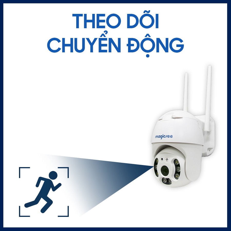 Camera giám sát ngoài trời xoay 360 độ Magicsee ZS120 - Chống nước tiêu chuẩn IP68 | BigBuy360 - bigbuy360.vn