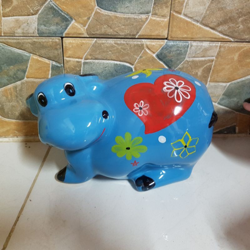 ống tiết kiệm Trâu đất gốm sứ size 1