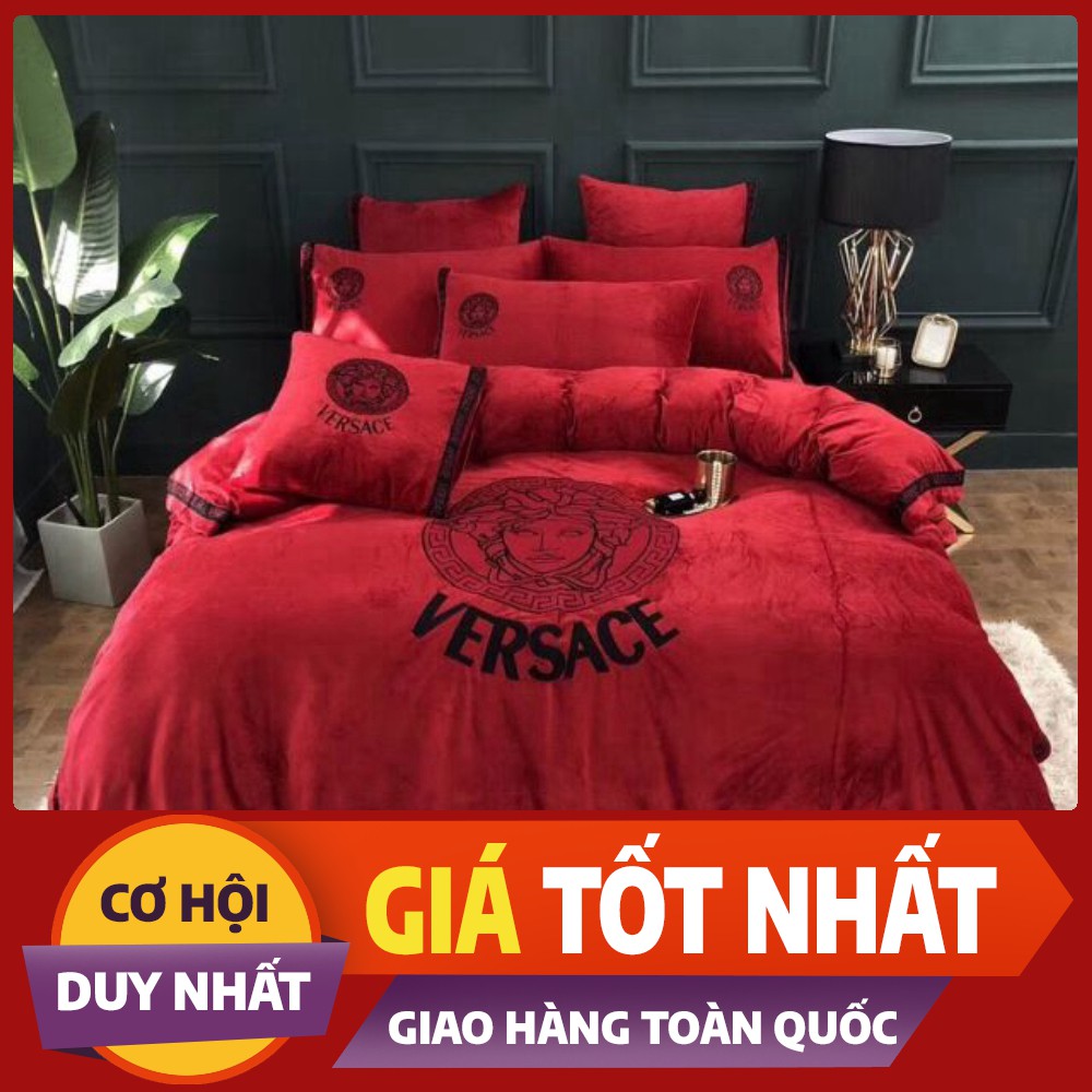 Bộ chăn ga gối nỉ nhung thương hiệu