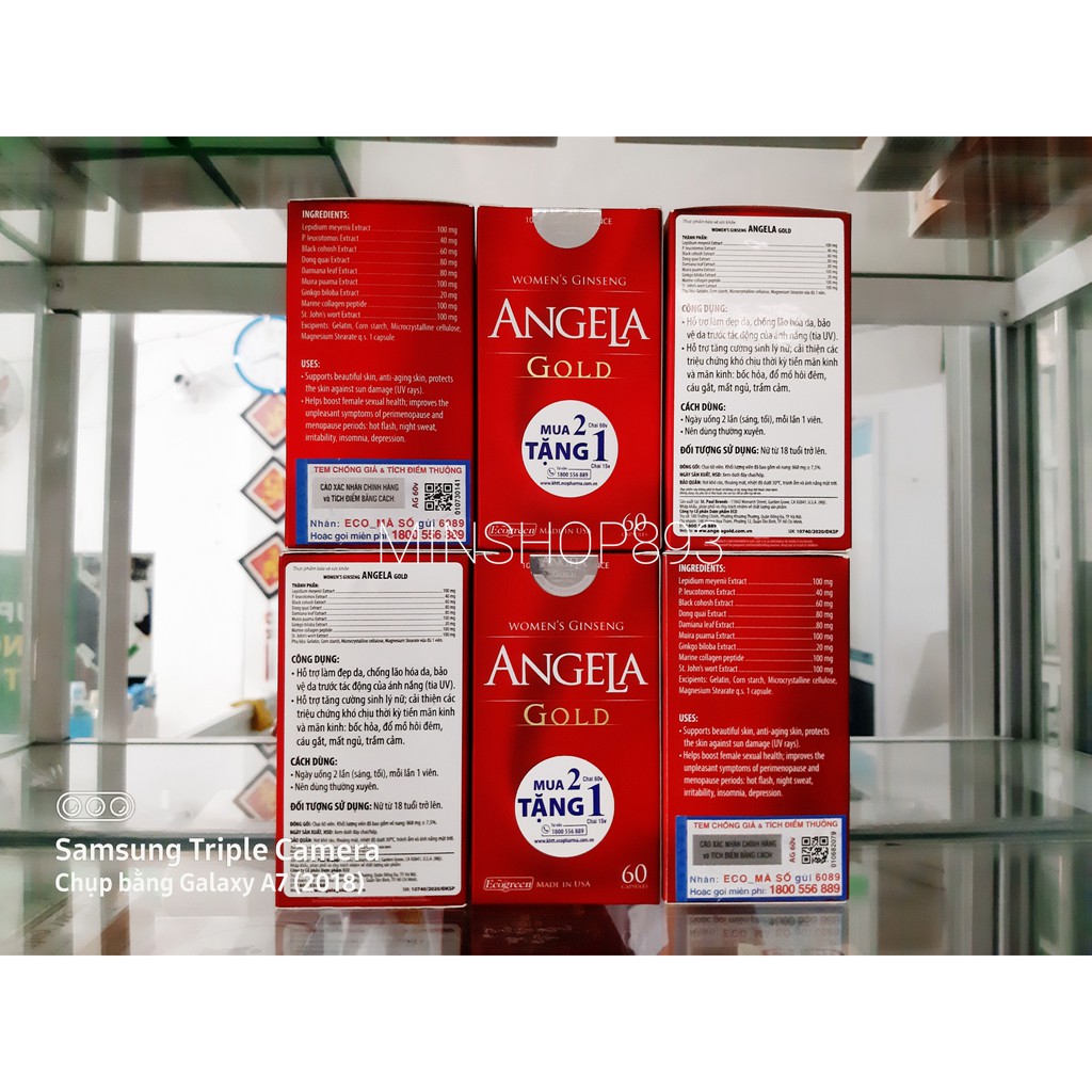 [CHÍNH HÃNG TÍCH ĐIỂM ] Sâm Angela Gold - Tăng cường sinh lý nữ - lọ 60 viên | BigBuy360 - bigbuy360.vn