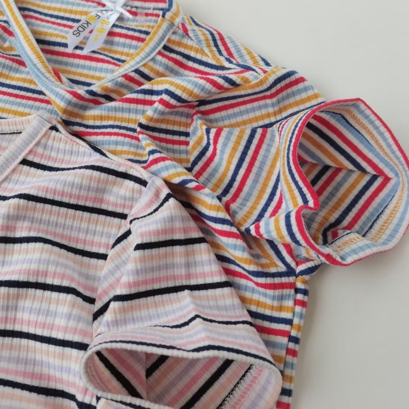 Áo thun bé gái Golf kid 2-9 tuổi🌈 Áo phông cotton vân tăm co giãn xuất dư 0622