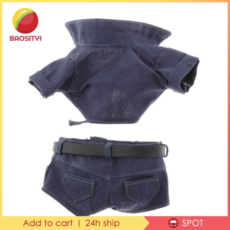 [Baosity1] Áo Sơ Mi Ngắn Tay Và Quần Ngắn Cho Mô Hình Hành Động 12 &quot;Nữ 1 / 6