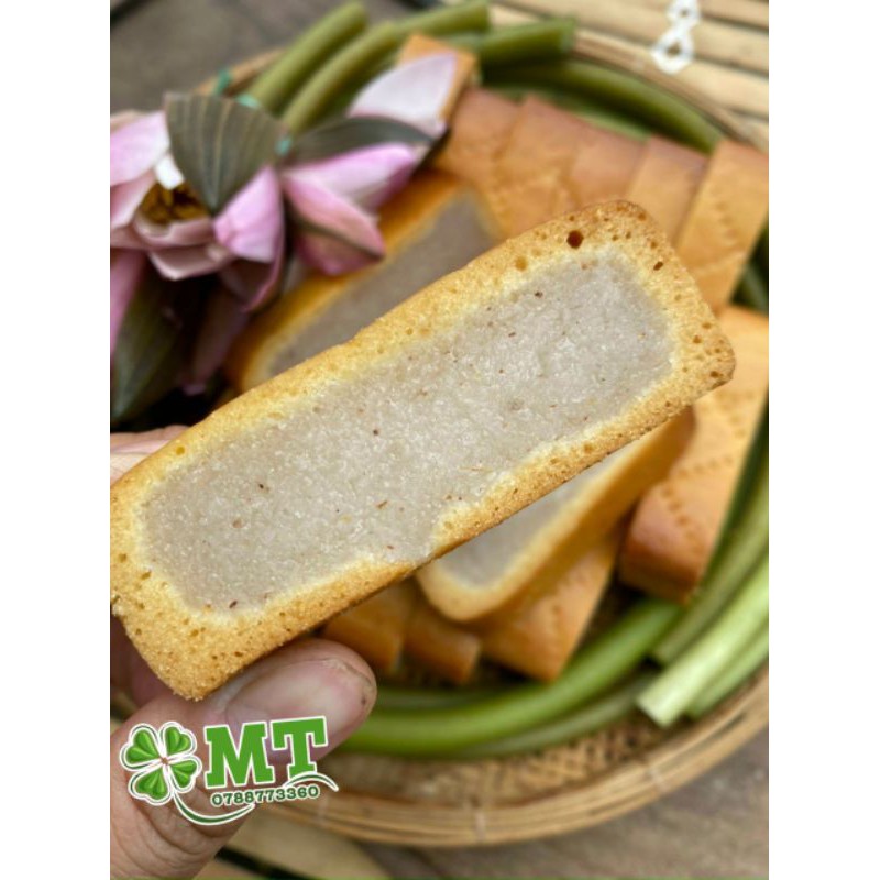 Bánh dừa nướng ( bánh dừa xà lam nướng thủ công) hộp 12 bánh