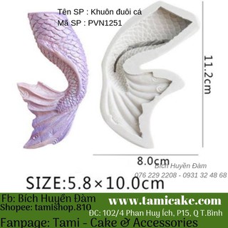 Khuôn silicon đuôi cá PVN1251