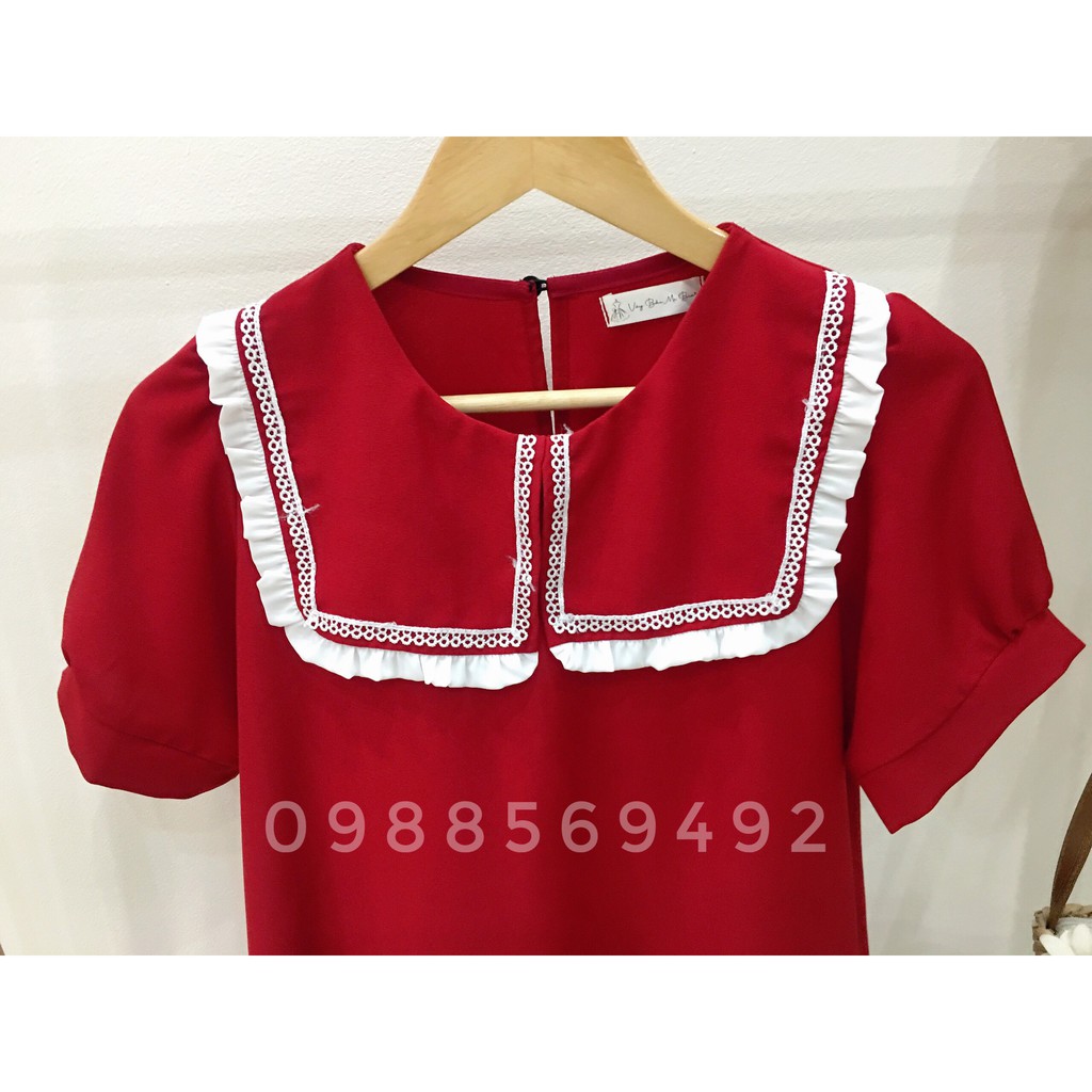 Váy bầu bigsize - Đầm bầu thiết kế GuMe Vuông To 3 Màu Đỏ,Xanh,Be dáng đuôi cá chất vải chéo hàn size 40-100kg  MB130