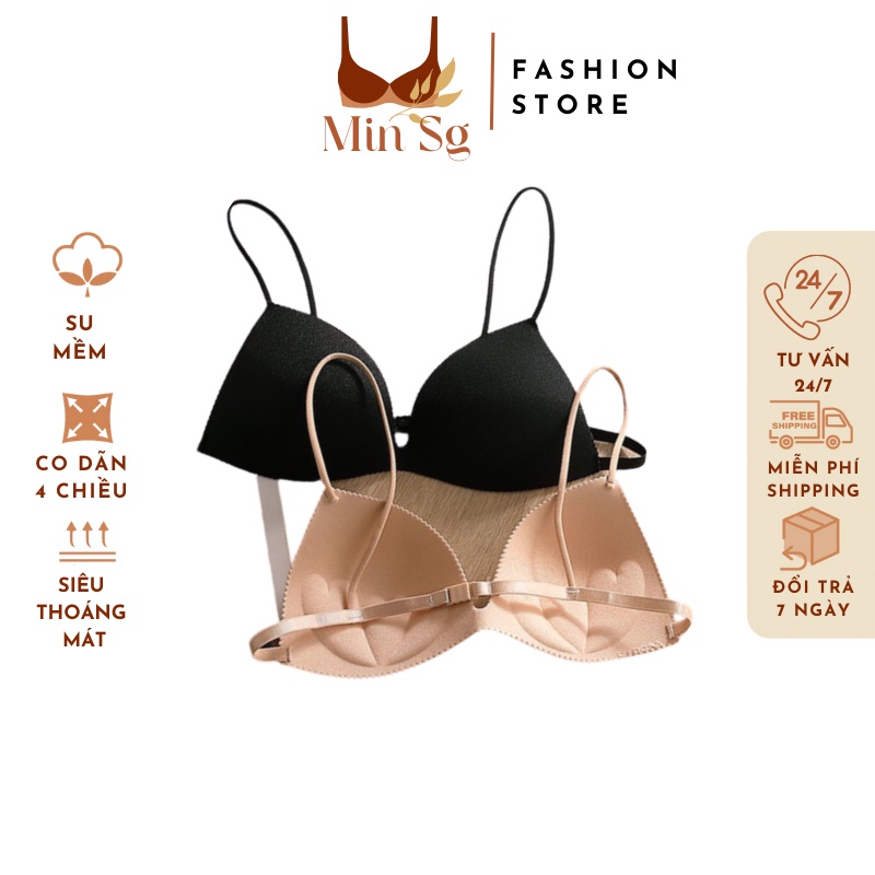 ÁO BRA ĐÚC SU CÀI SAU DÂY MẢNH HOT HIT. ÁO BRA NỮ 2 DÂY HỞ LƯNG NÂNG VÒNG 1 GỢI CẢM