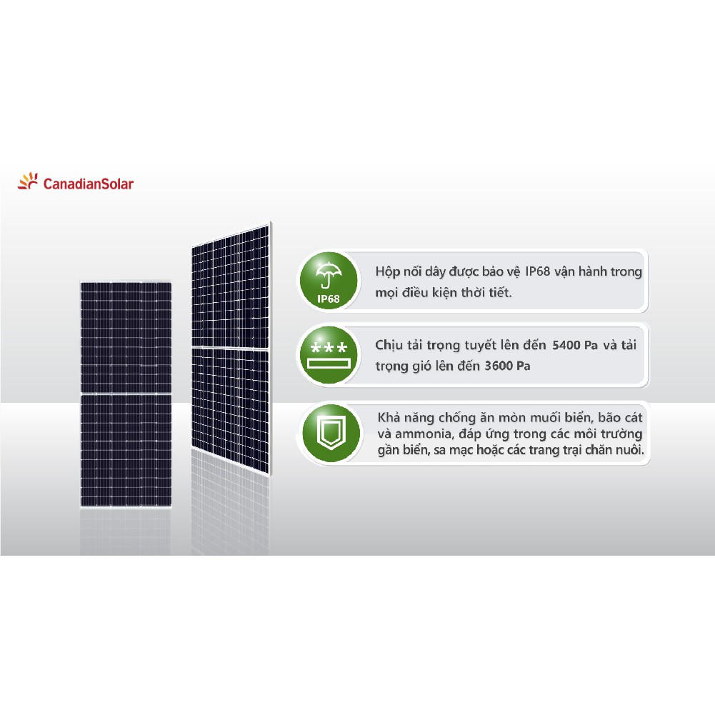 Tấm Pin Năng Lượng Mặt Trời Canadian Solar 410W Poly