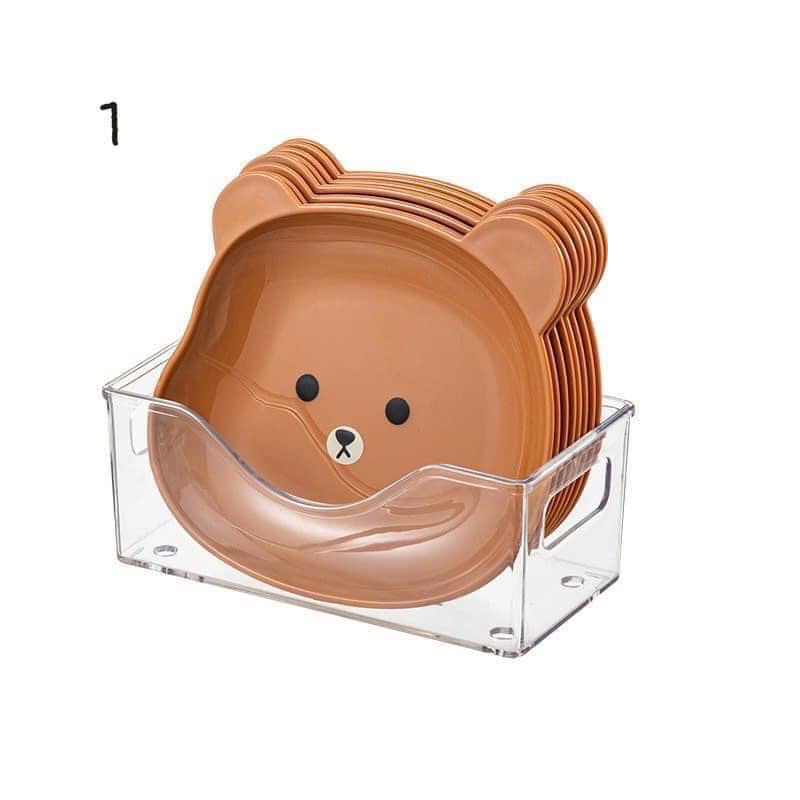 Đĩa Gấu Brown (8 dĩa + 1 khay)