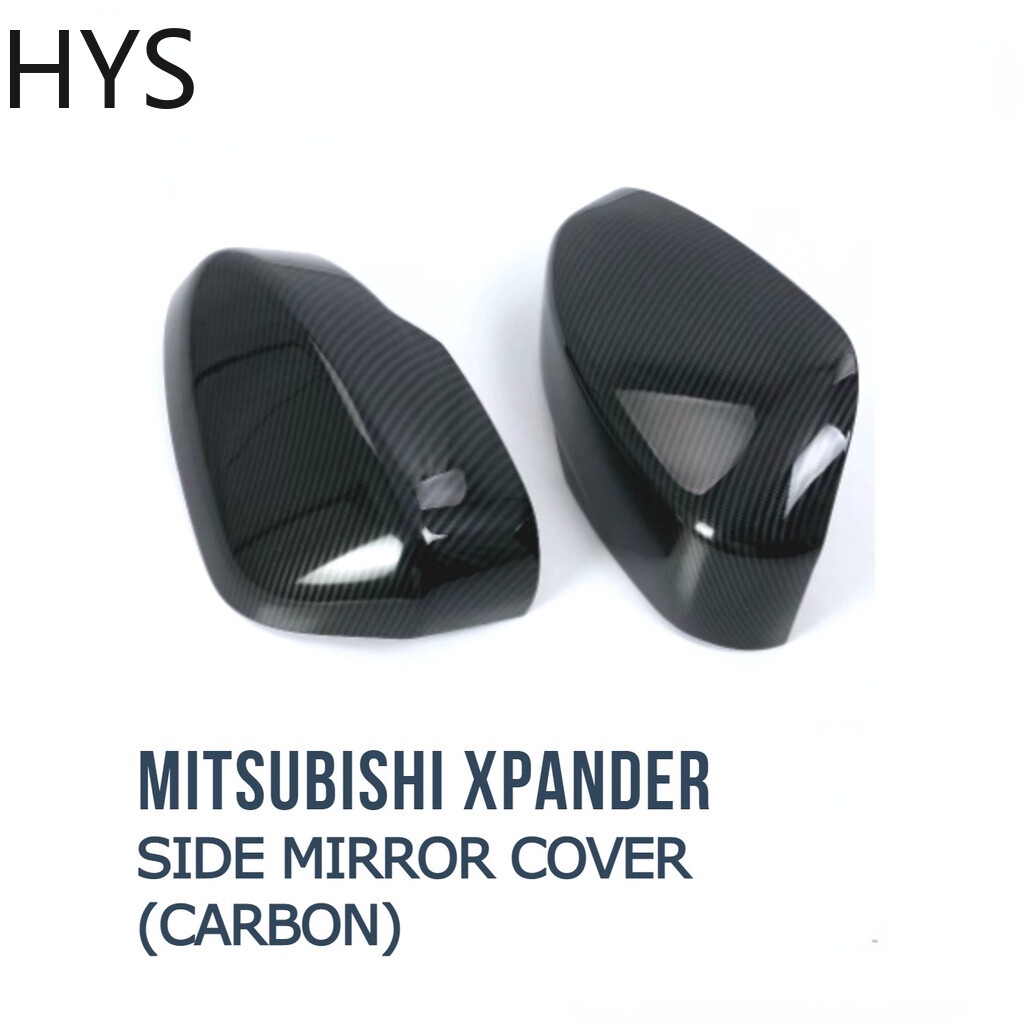 1 Bộ 2 Ốp Gương Chiếu Hậu Bằng Sợi carbon Cao Cấp Cho Ô Tô Mitsubishi Xpander