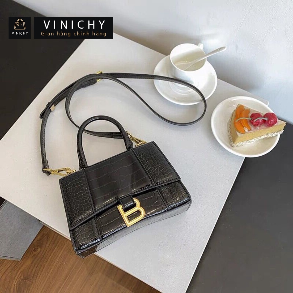 Túi xách nữ đeo chéo, đeo vai, túi đi chơi, đi học VINICHY, da đẹp, thời trang cao cấp size 22cm HA204