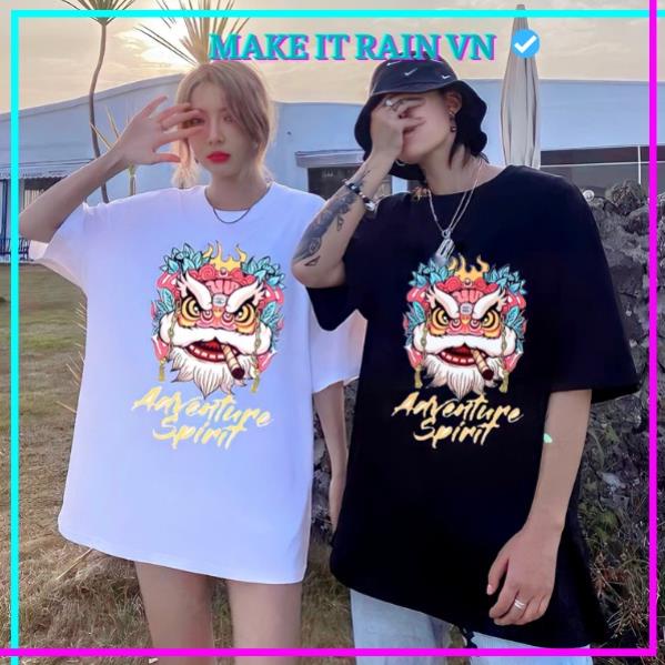 Áo Thun Tay Lỡ Unisex LÂN SƯ RỒNG Maxi Store, Áo Phông Nam Nữ Form Rộng, có hình ảnh video thật