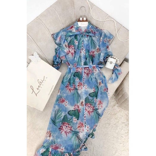 Váy hoa  siêu phẩm dáng maxi đã chốt live