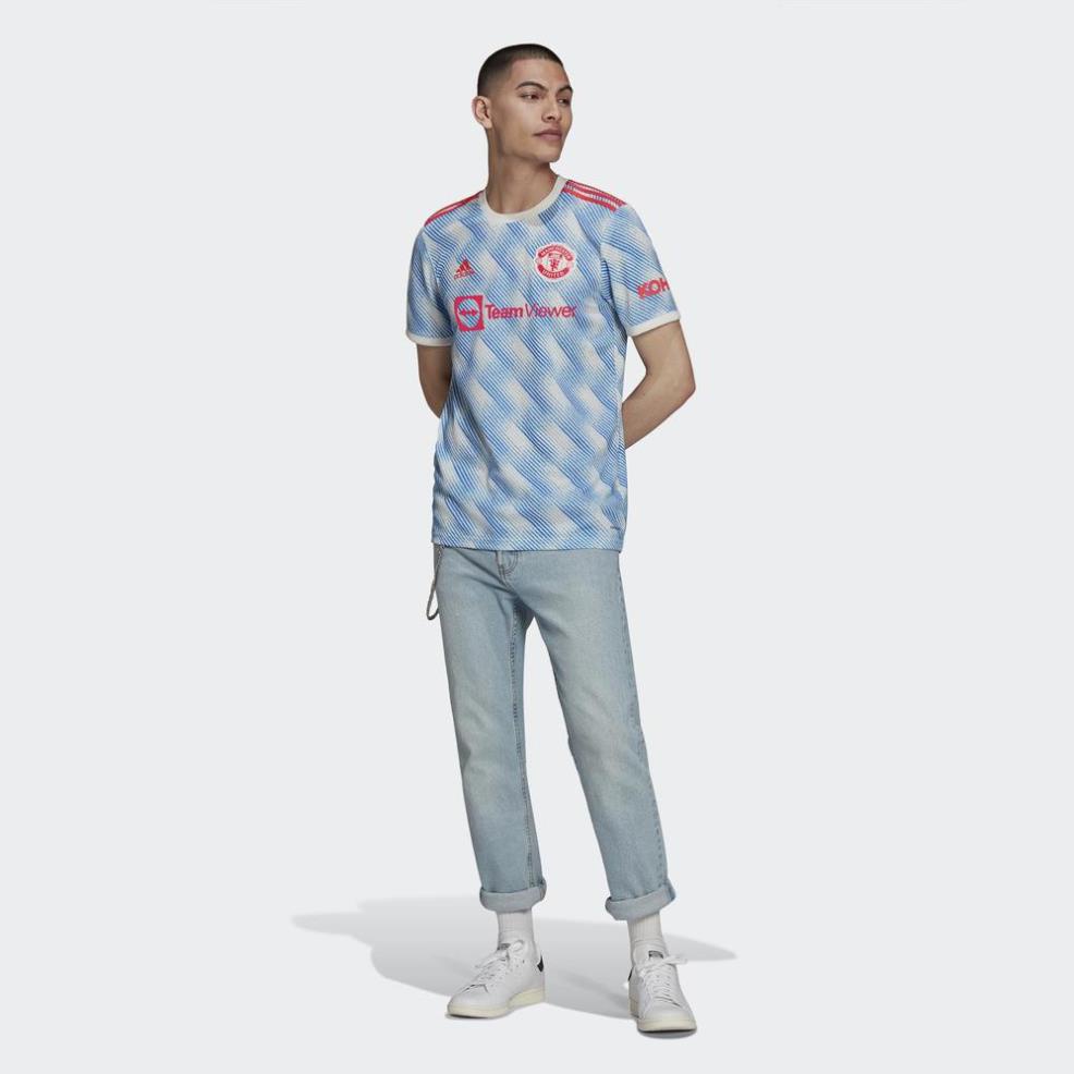 Áo Jersey adidas FOOTBALL/SOCCER Nam Áo Đấu Sân Khách Manchester United 21/22 Màu trắng GM4621 !