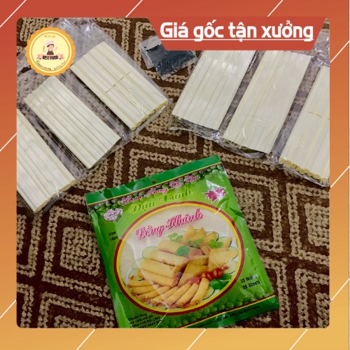 Set bò bía ngọt (không dừa) gồm 6 thanh đường, bánh tráng và vừng đen