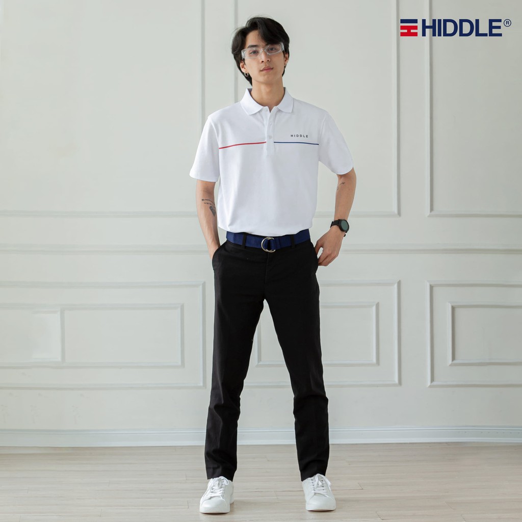 Áo polo nam cotton cá sấu, áo thun nam có cố sọc ngang HIDDLE 3011207/3011208 | BigBuy360 - bigbuy360.vn