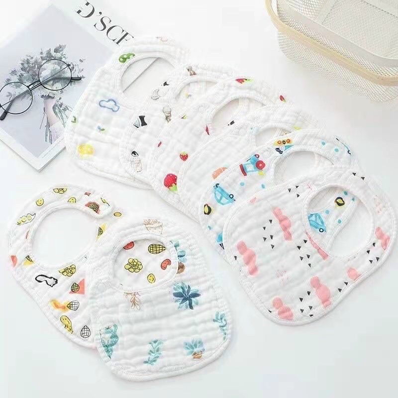 Yếm xô Organic( Mẫu ngẫu nhiên) set 2c