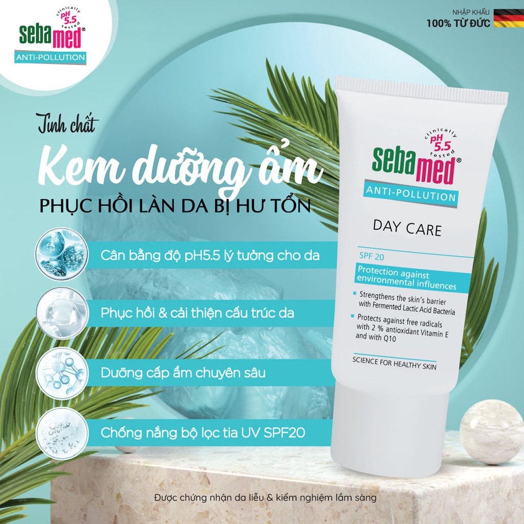 Kem Dưỡng Ẩm Sebamed Bảo Vệ Da Chuyên Sâu Ban Ngày SPF20 pH5.5 40ml