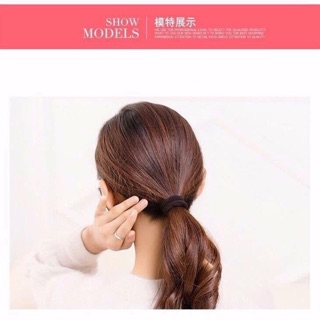 Hộp 20 dây chun buộc tóc trơn đen