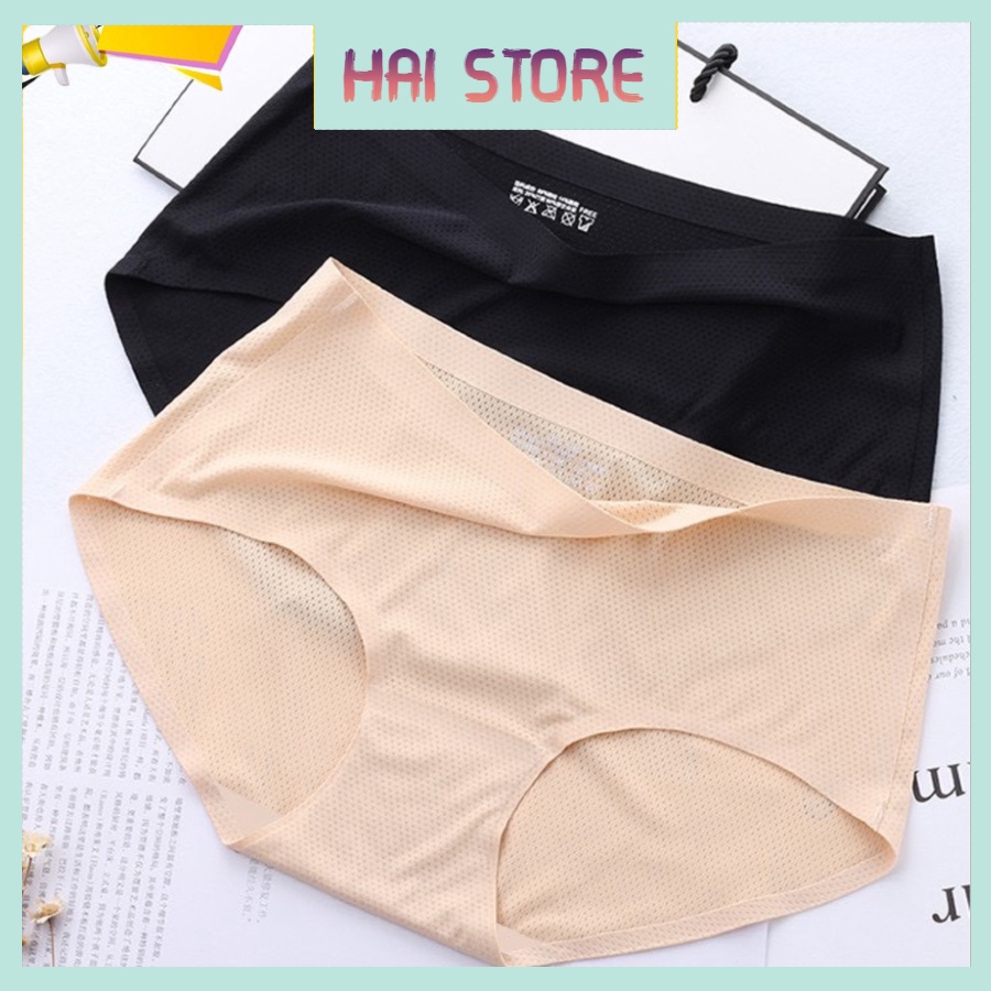 Quần Lót Nữ Đúc Su Thông Hơi Cao Cấp Không Đường May Kháng Khuẩn Thun Lạnh Không Viền Chống Tụt Thoáng Mát 1523 1524