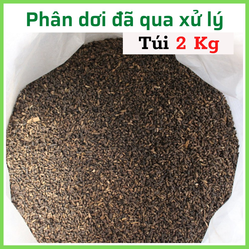 Phân dơi hữu cơ Minh Tâm Túi 2KG | Nguyên chất 100% | Sấy khô và chiếu tia cực tím