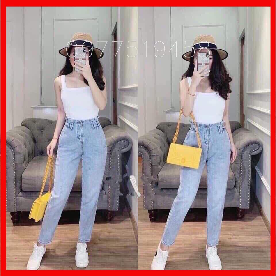 ⚡️SIÊU HOT⚡️QUẦN JEAN BAGGY CẠP CHUN TÔN VÒNG 3 - Hàng Bán Shop [Chuẩn Hàng Loại 1 Co Giãn Tốt)