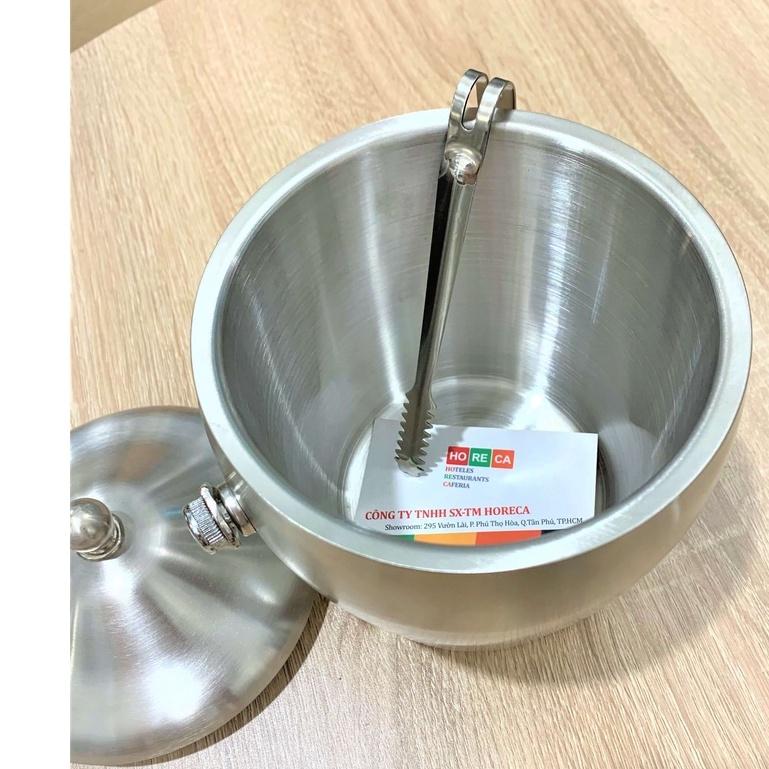 kẹp gắp đá viên mini [inox] - thức ăn - đồ nướng