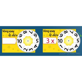 [Đồ dùng dạy học] Vòng xoay kì diệu 10 ô
