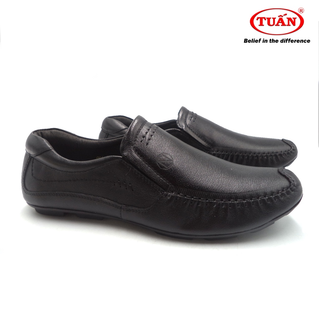 Giày da nam giày lười nam da bò thương hiệu Tuấn GXHU-066