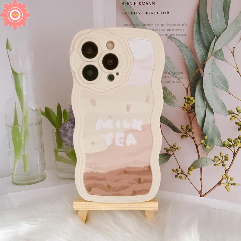 Ốp Điện Thoại Mềm Họa Tiết Trà Sữa Cho iPhone 7plus 8plus 11 12 13 Pro MAX 7 8 XR X XS MAX SE 2020