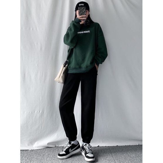 Quần jogger nữ bo gấu dày dặn - kiểu quần jogger thể thao phong cách ulazzang A1 (KV)